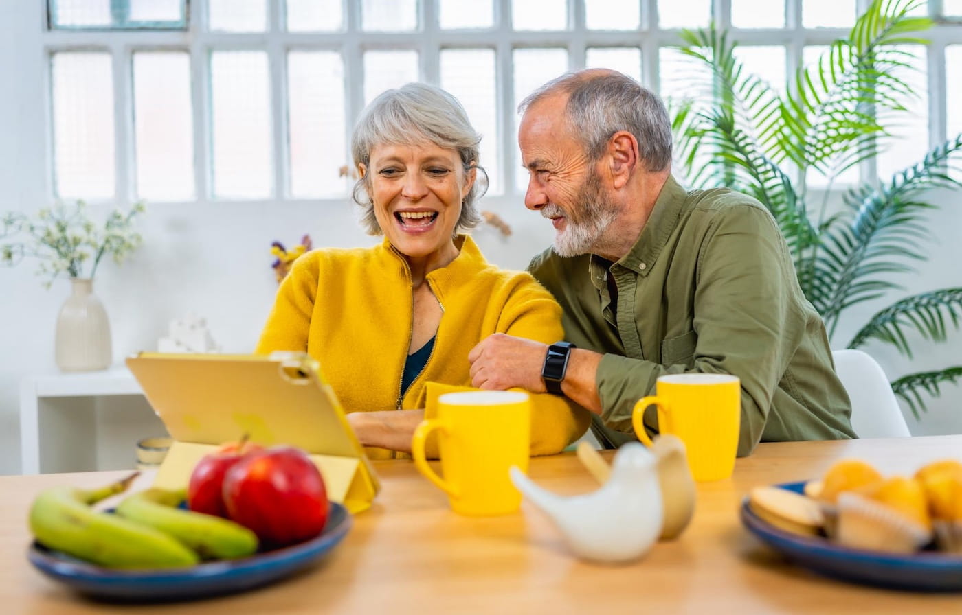 Senioren Bestellen Essen auf Rädern in App